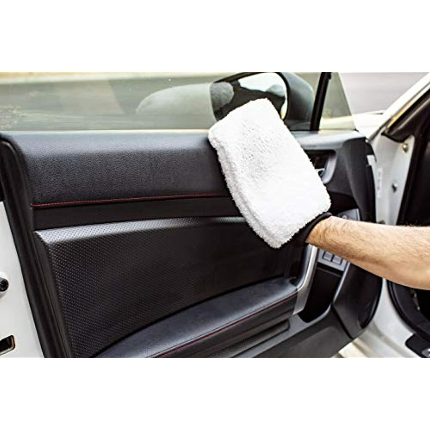 Meguiar’s X3002 Microfiber Wash Mitt – Super-Thick Reusable Wash Mitt for