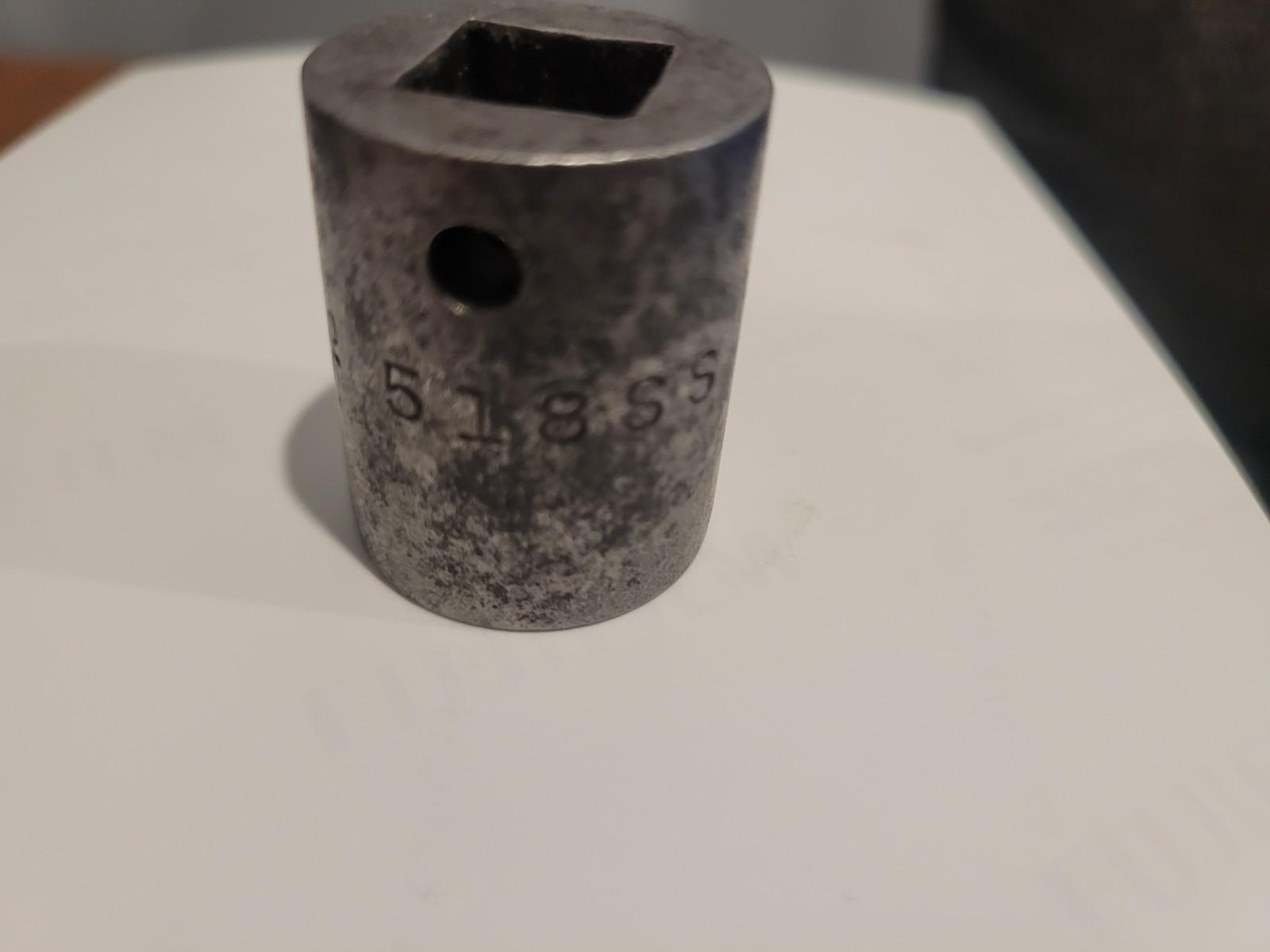 VINTAGE CIRCLED TT. 9-16 NO. 518SS. SHALLOW 8PT. SOCKET 1/2 » DRIVE