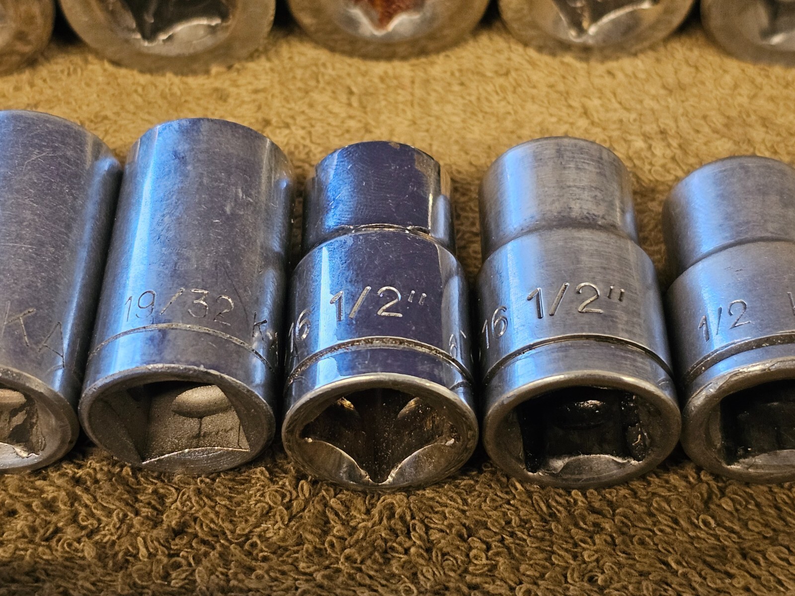 Kal Ratchet Socket Extension Set 1/2″ Drive 1-1/4 1/8 1/16 1″ 7/8 5/8 19/32 3/8″