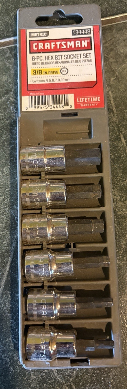 Craftsman 6 Piece Hex Bit Socket Set