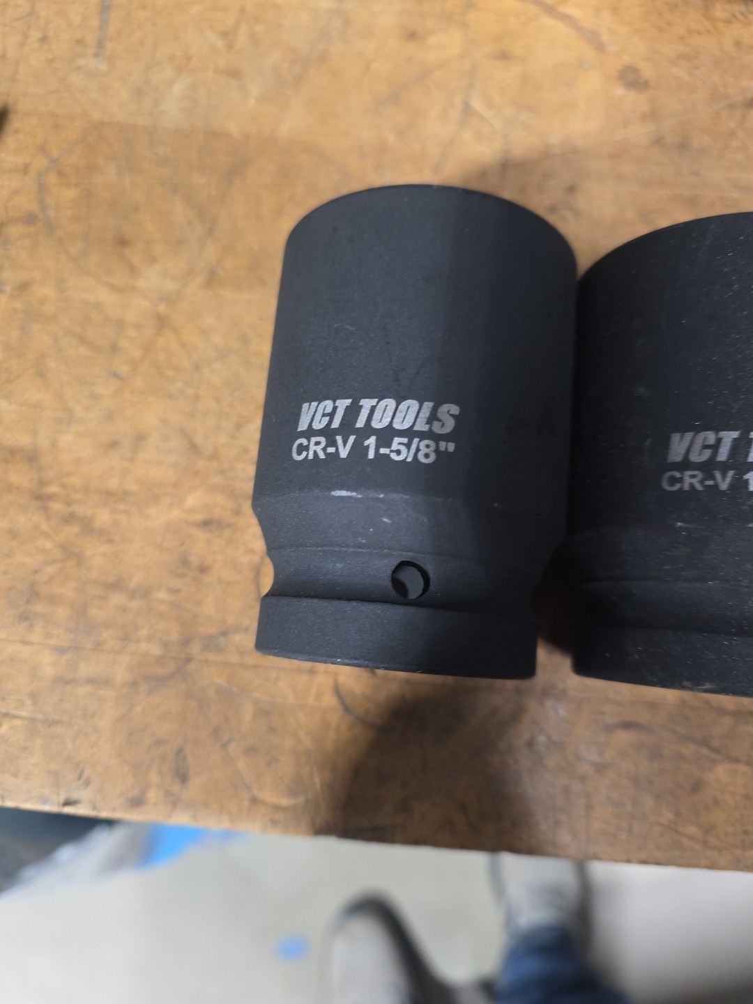 Set Of 6 VCT Tools Chrome Vanadium 1″ Drive Impact Sockets 1 5/8″ Thru 2″