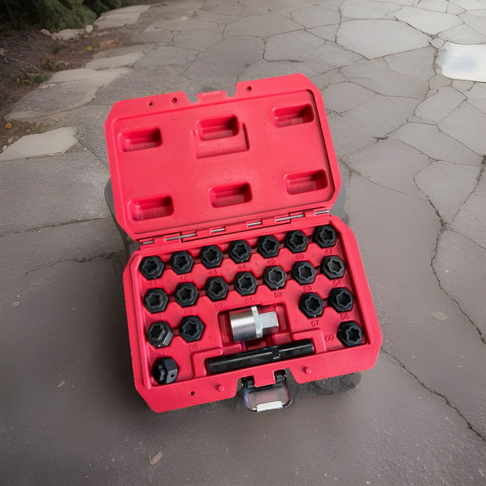 22pc BMW Wheel Locking Nut Key Removal Tool Anti-Theft Lock Lug Nut Socket Screw