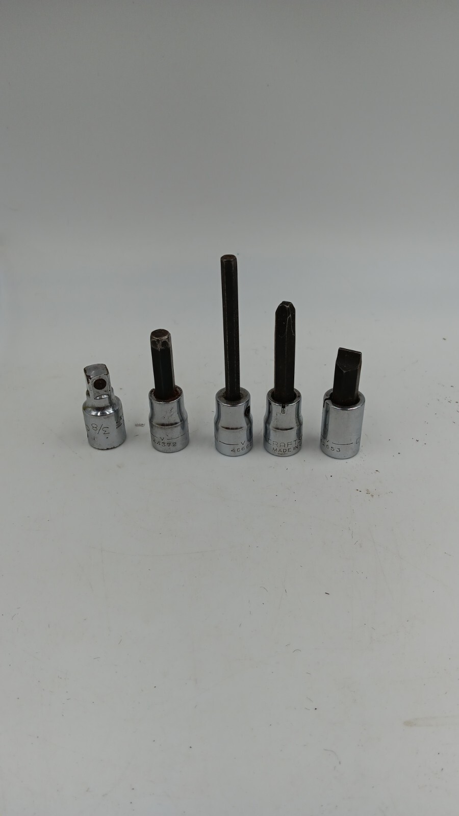 Craftsman USA 3/8″ Drive Extension Phillips, Flat Head & 2 Allen Hex – 5 Items