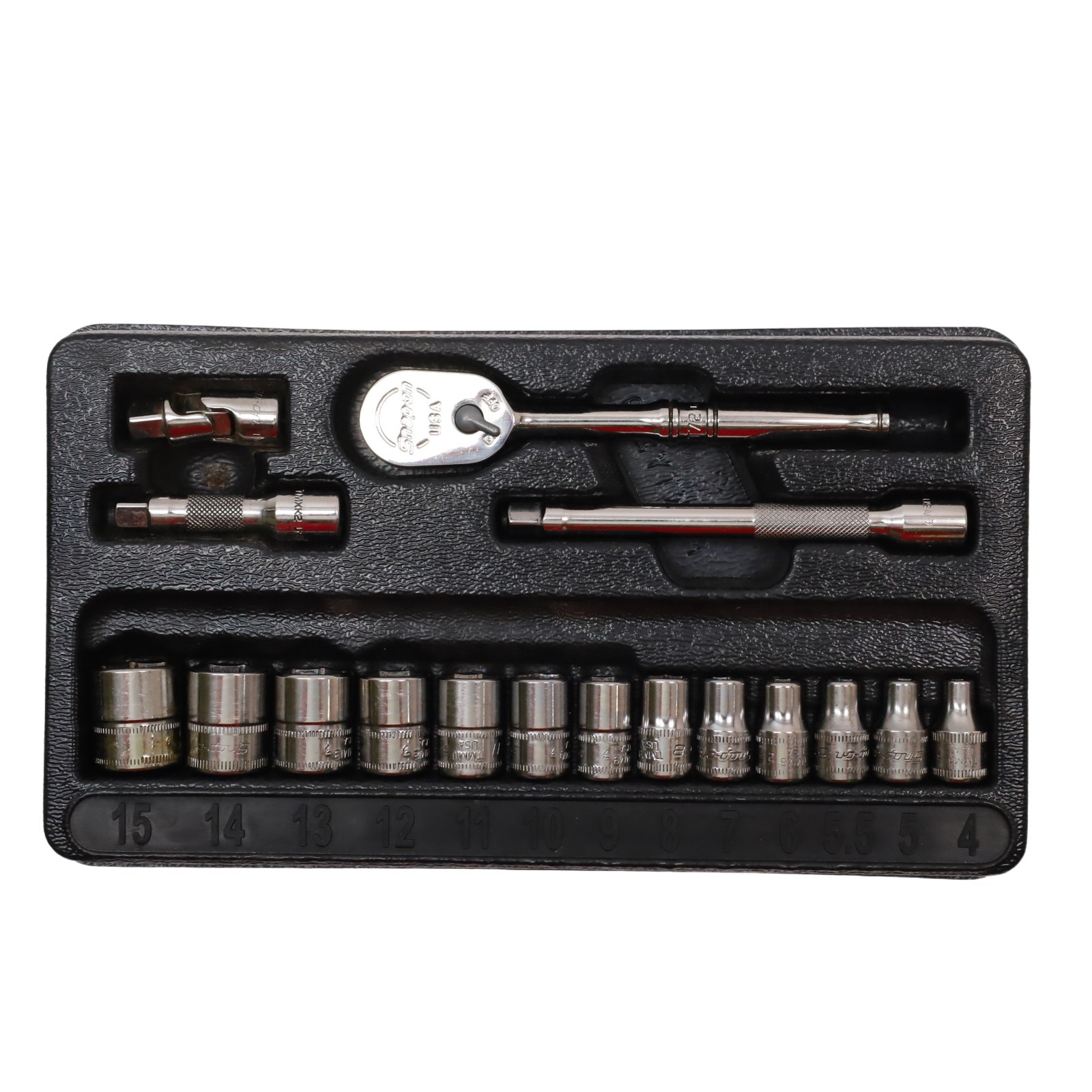 Snap-on Tools 117TMM 17-Piece 1/4″ 6-Point Metric Socket Starter Set
