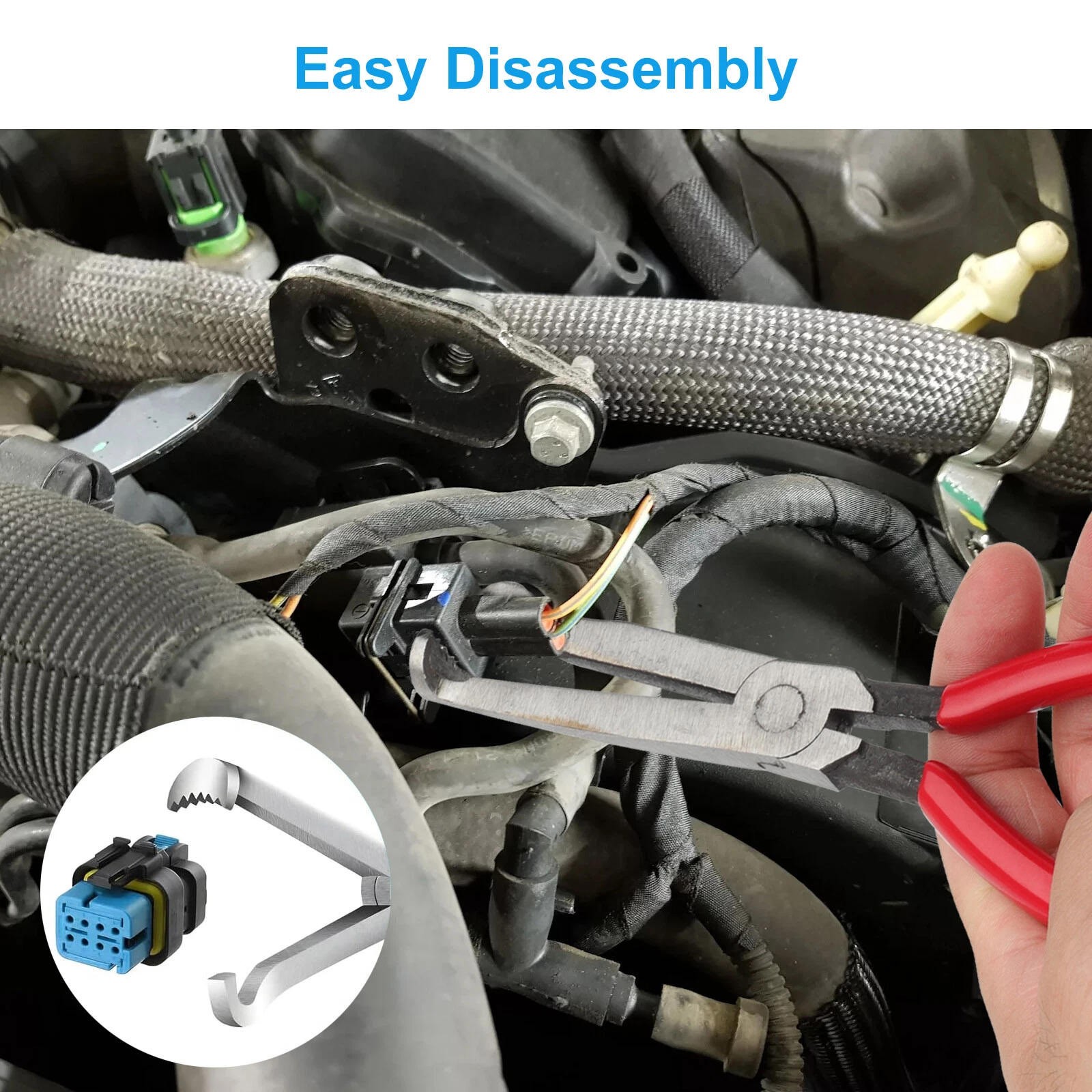 1 PCS Electrical Disconnect Pliers Connector Separator Metal + Plastic Removal