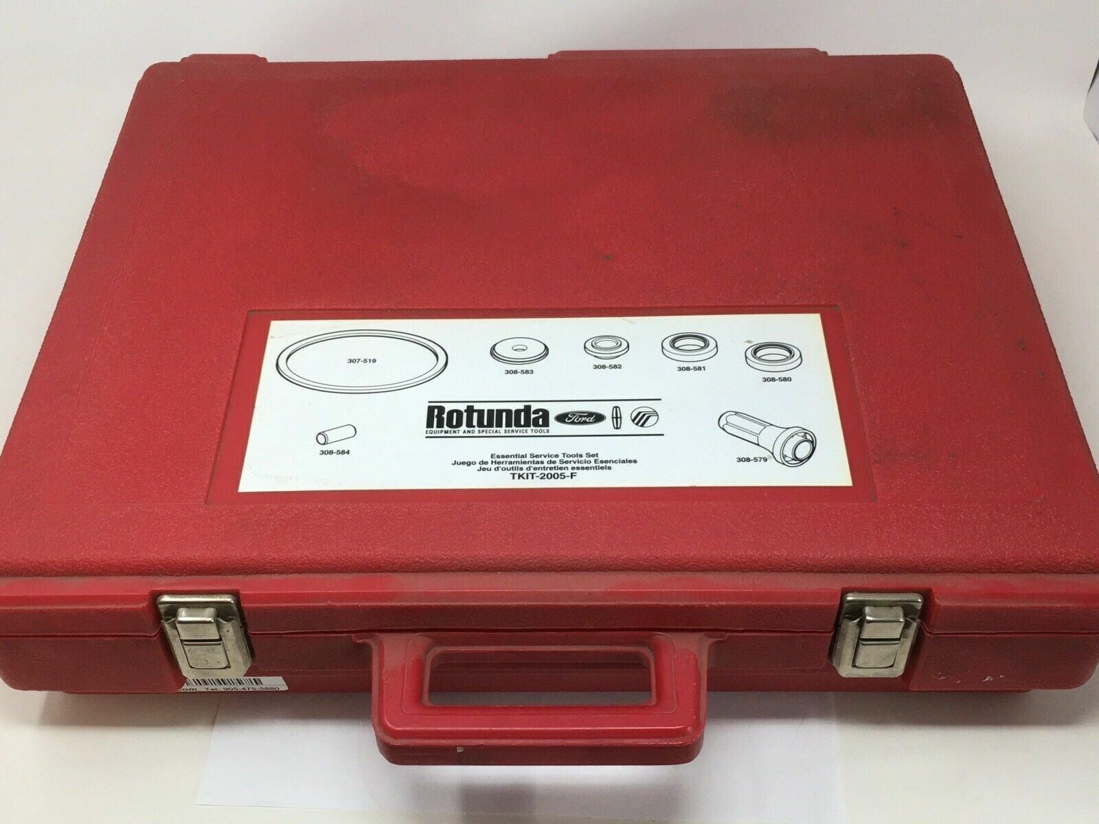 FORD ROTUNDA TOOL Kit TKIT-2005-F ESSENTIAL SERVICE TOOL SET With Case