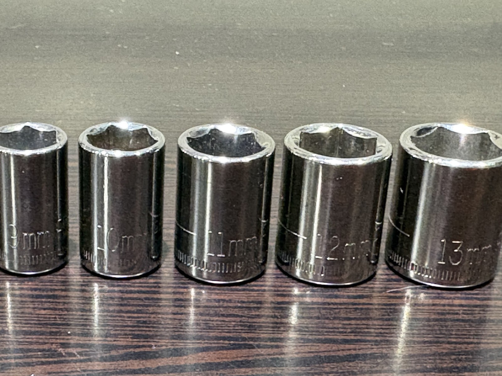 Craftsman 10pc 1/4 Drive 6Pt Metric Socket Set 4MM-13MM G 435XX Made in USA