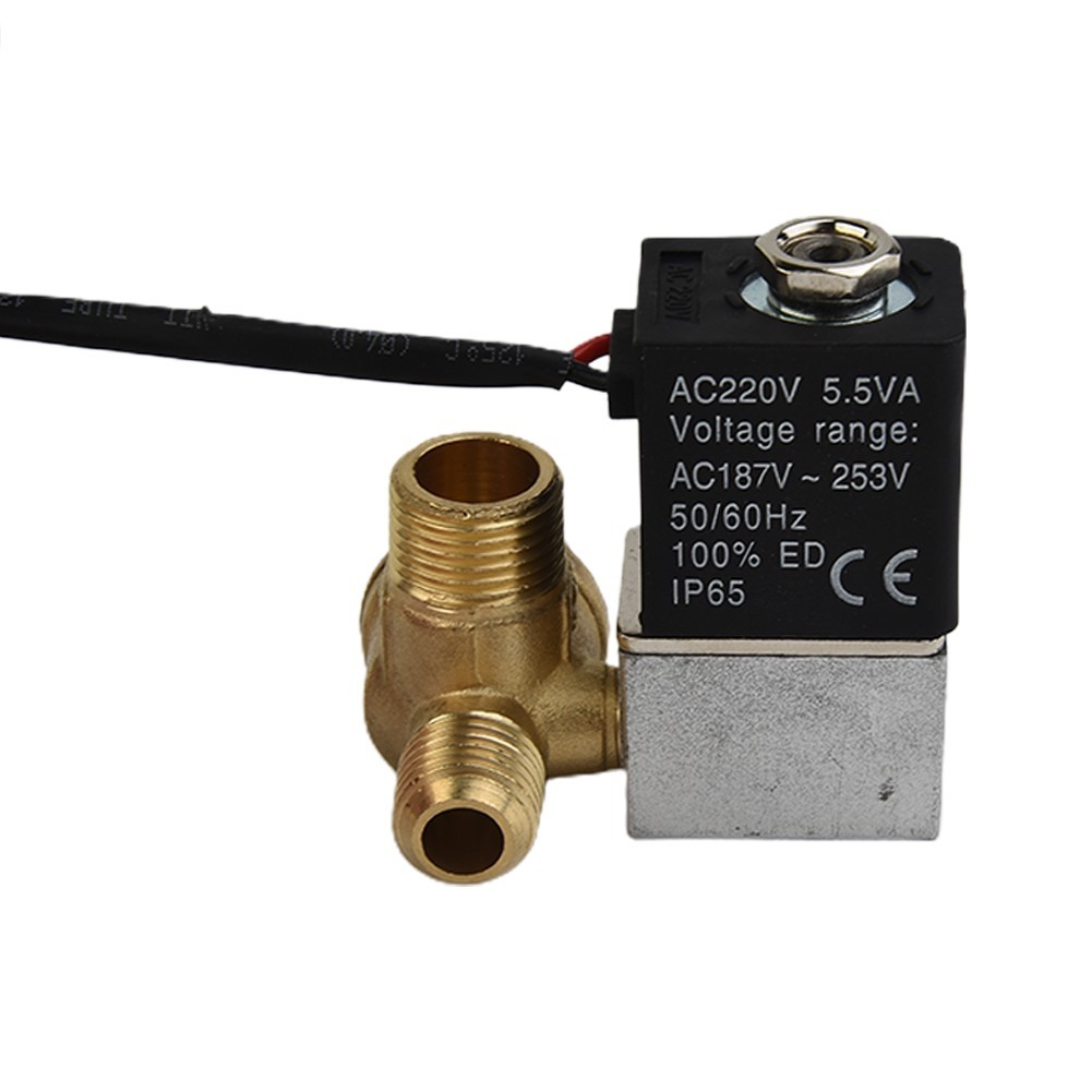 Solenoid Valve Oil-free -10 To 80 °C 1PCS for 2 Way Normally Closed Air Brass