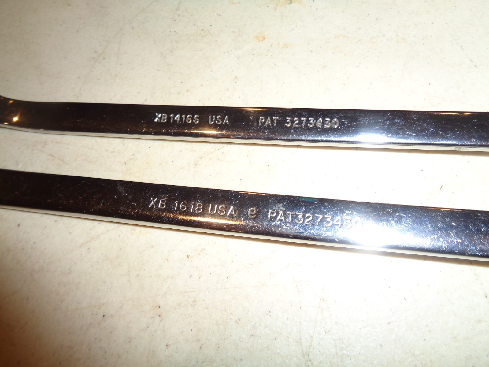 Snap On Tool XB1618(1/2″ & 9/16″) 12Pt, XB 1416S(7/16″ & 1/2″) 6PT. Box Wrenches