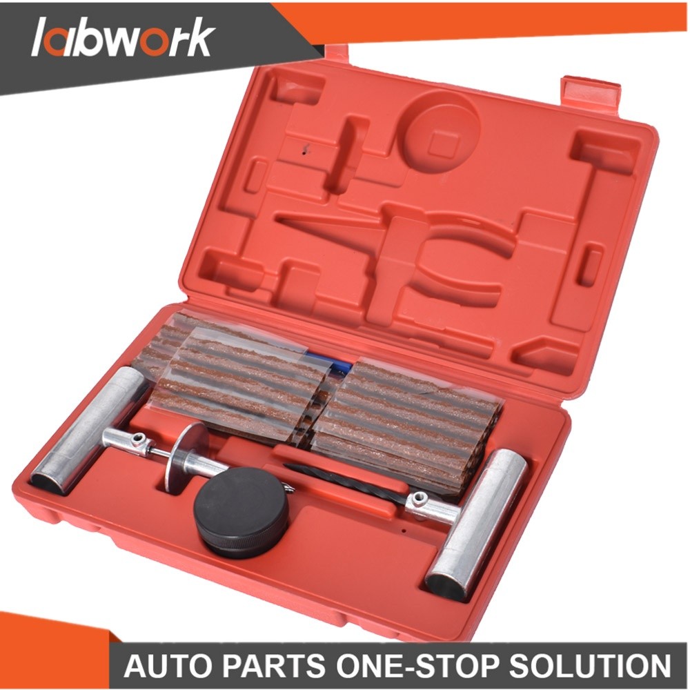Labwork 57pcs Tire Repair Kit Flat Tire Repair Car Truck Motorcycle Plug Patch
