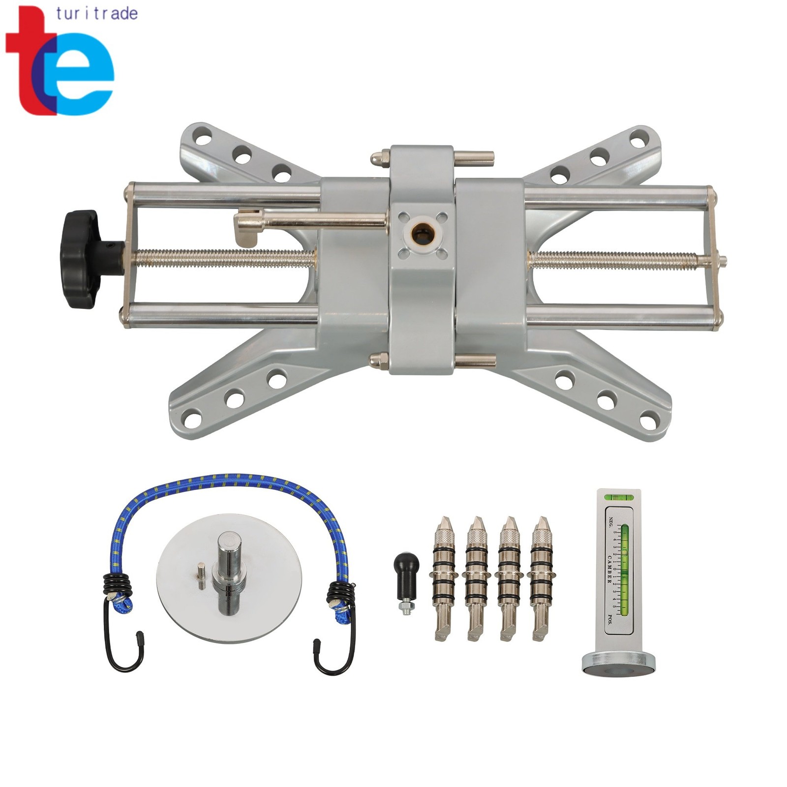 Universal Wheel Clamp & Magnetic Adapter for Precise Camber Caster Gauges