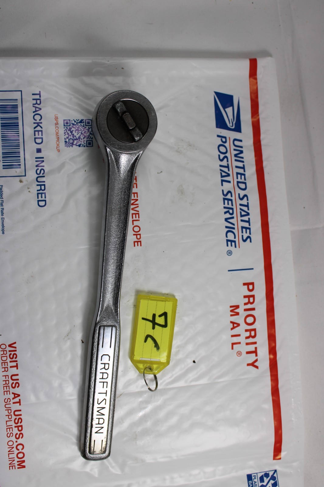 Craftsman 1/2″ Drive Ratchet Thumb Wheel 44978 «V» Series Patent 1971 Stamp VTG