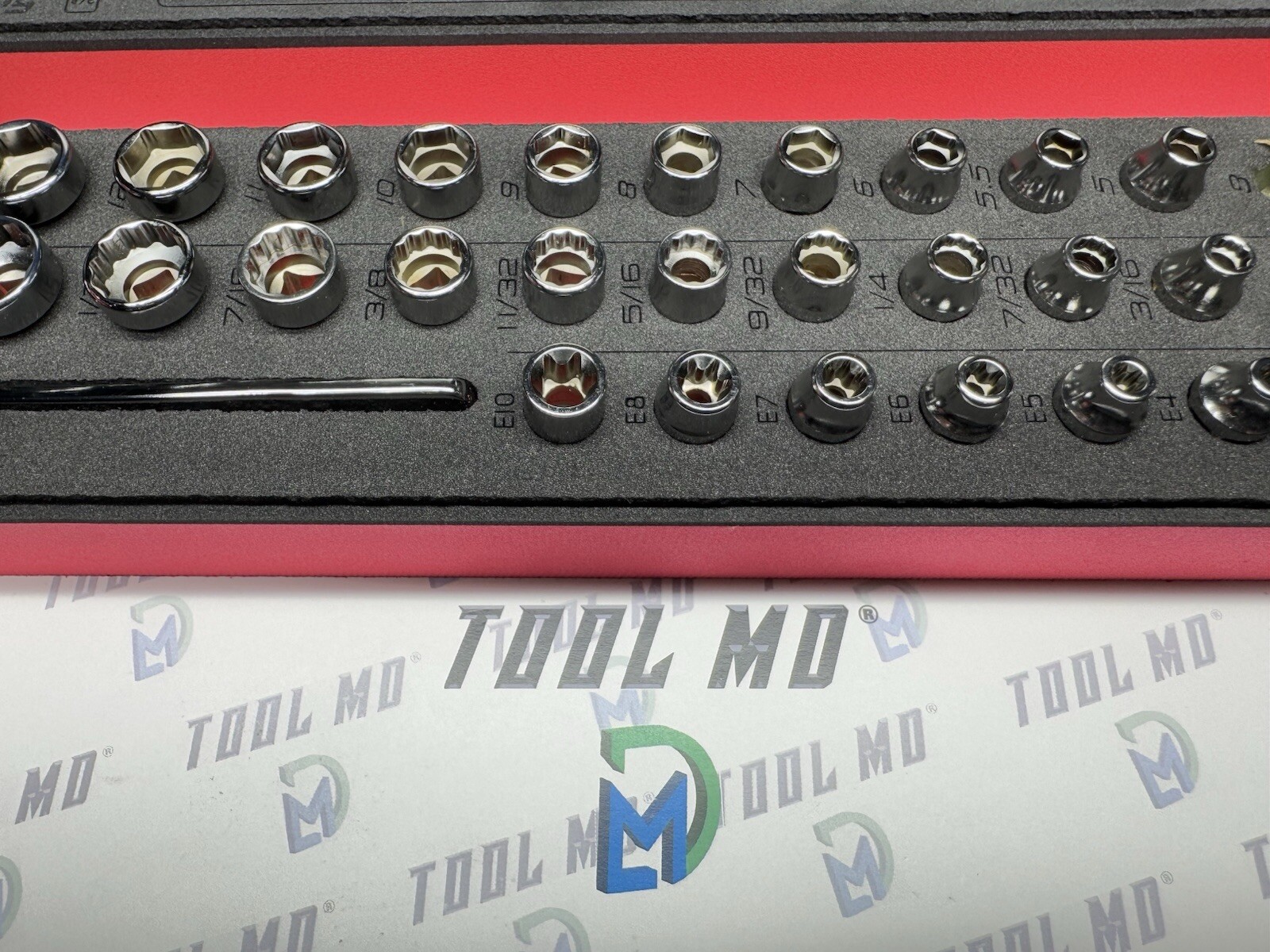 Snap-on Tools NEW 75pc LOW PROFILE Mixed Master RED Foam Sets 145RTMLE 230RFSMLE