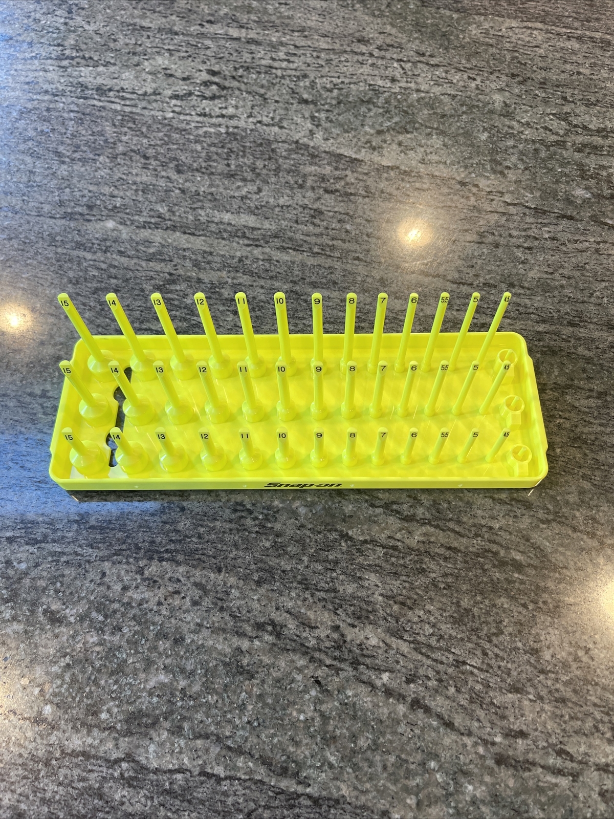 Snap On ka143metvz 1/4″ post socket tray hi viz yellow