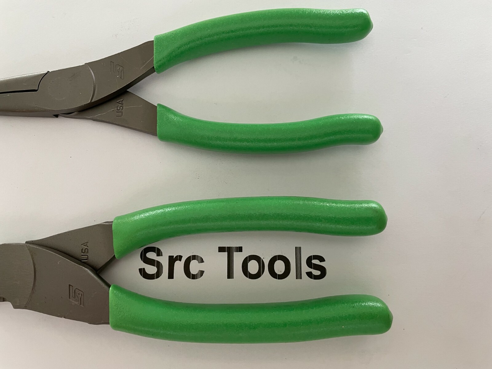 Snap-On Tools USA NEW 2pc GREEN Soft Grip Cutter & Needle Nose Plier Lot Set