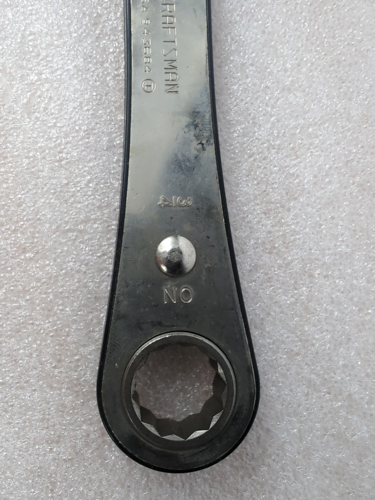 Craftsman 5/8in X 3/4in Double Box End 12 Point Ratcheting Wrench 43684 USA