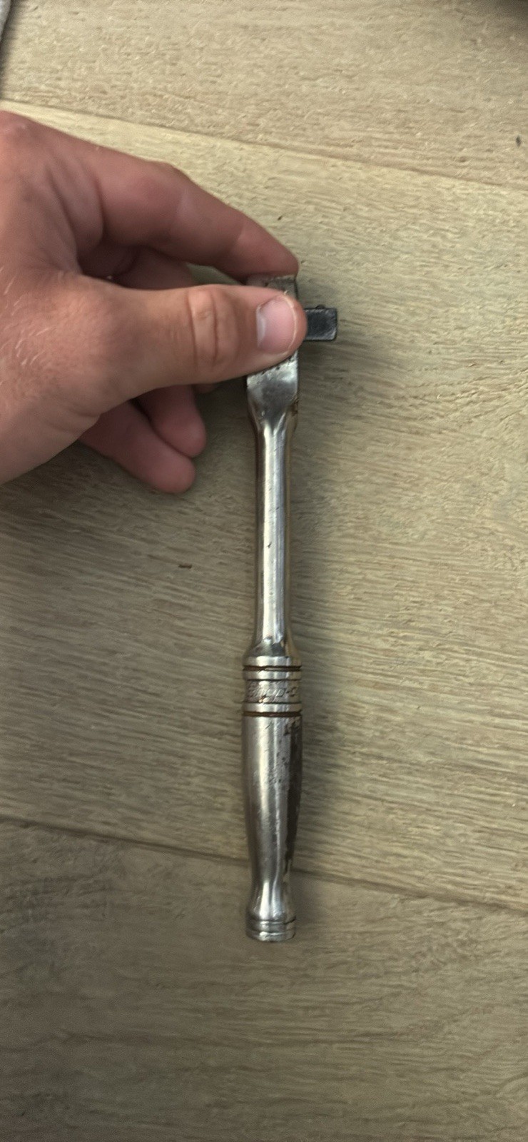 VINTAGE Snap-on 3/8″ Drive Ratchet F723A QUICK RELEASE USA 7-1/4″ LONG.