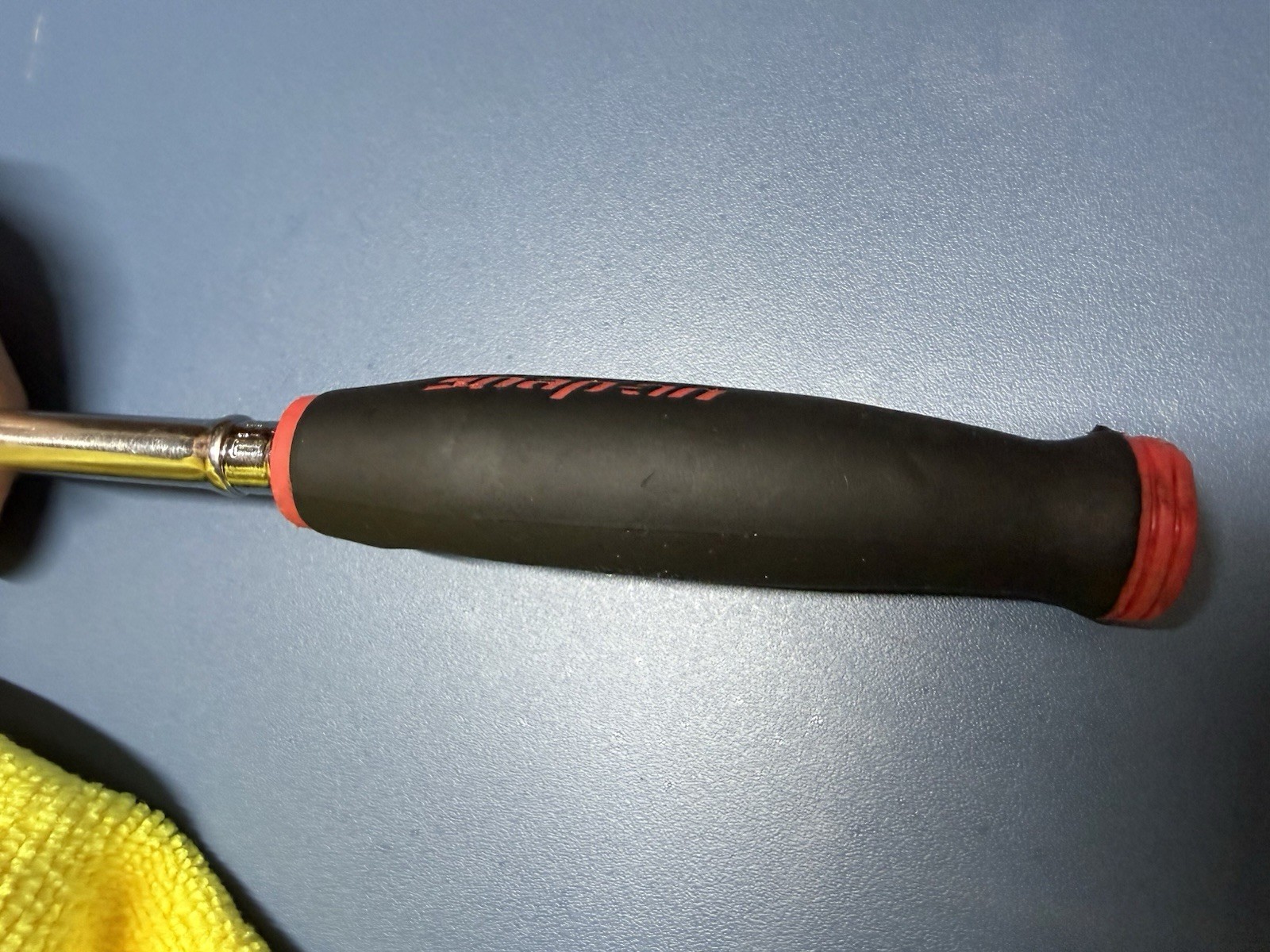 Snap-On Dual 80 1/4″ Drive XL Ratchet Red Soft Grip Extra-Long Handle THLL72 USA