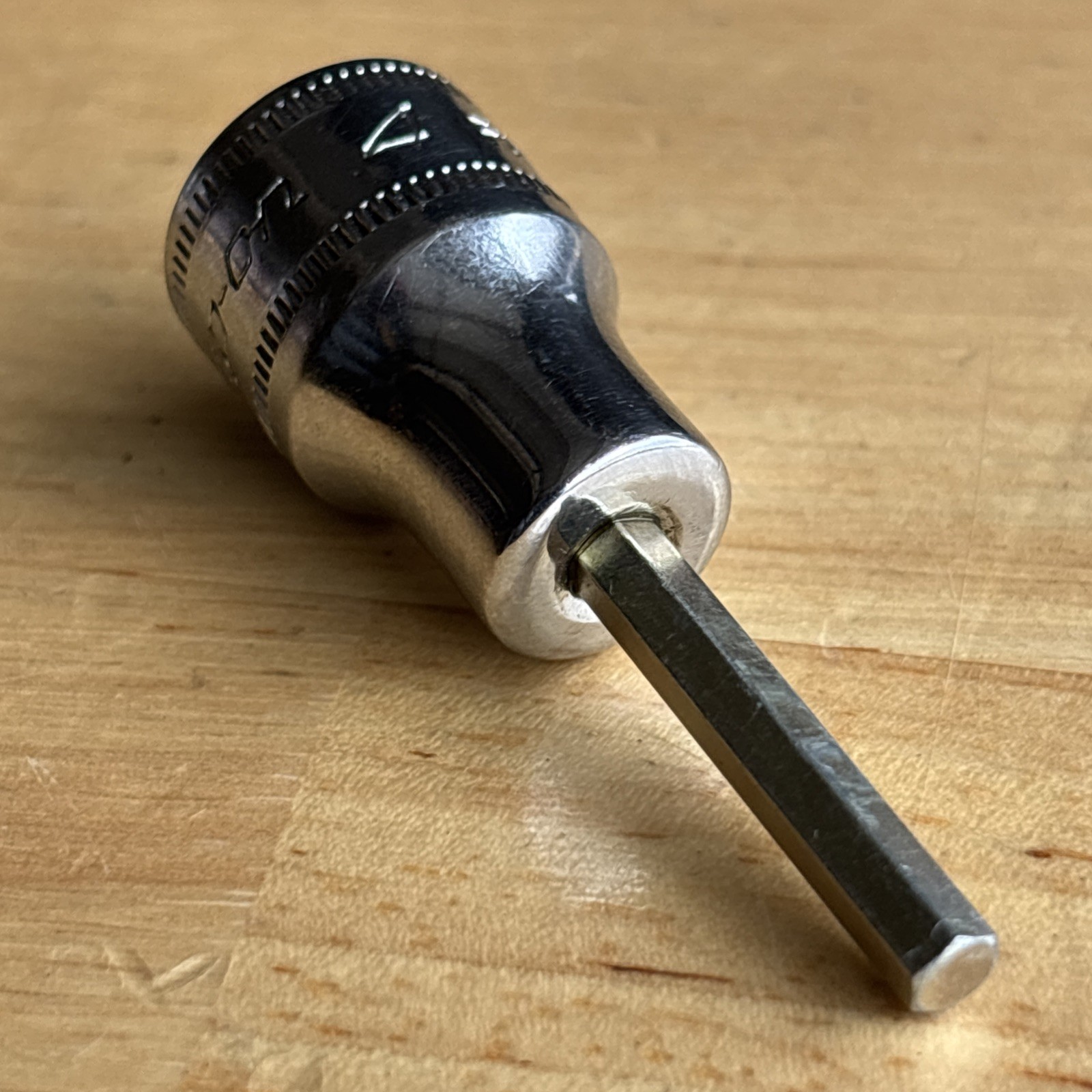 Snap On 4mm Hex Bit Driver Socket 3/8″ Drive FAM4E USA