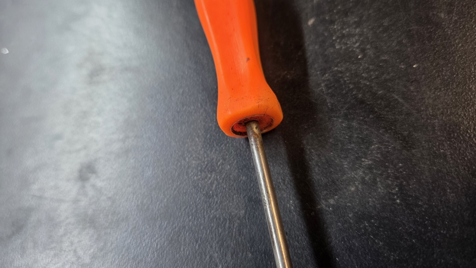 Snap-on Tools 3ASH90A 5.5″ Straight Pick Awl Orange Hard Handle USA And Pouch
