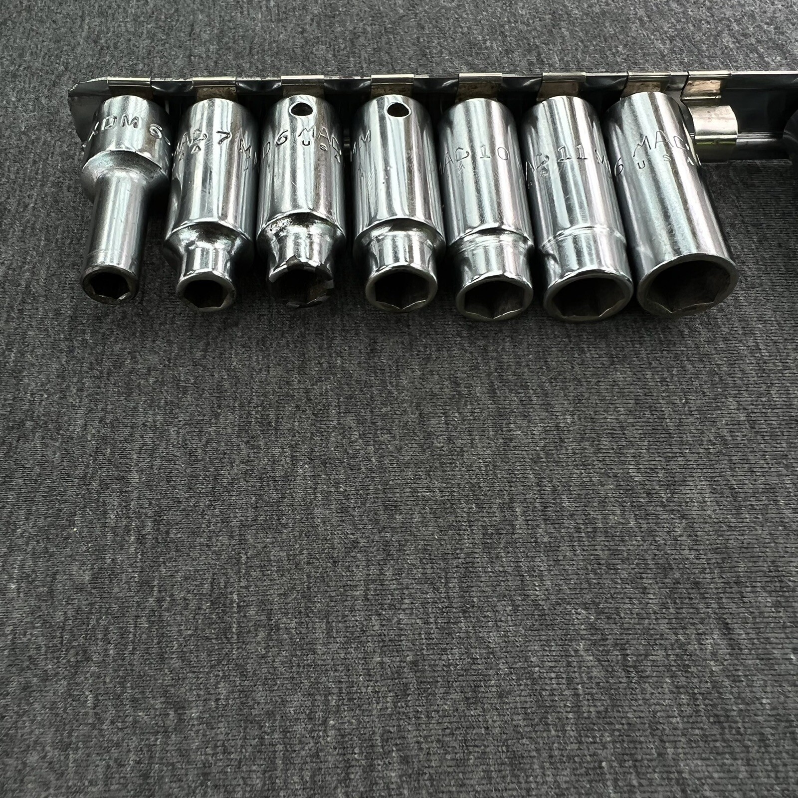 MAC Tools 3/8″ Drive 13pc Metric 6pt Deep Sockets XD6 Made in USA 6mm – 19mm USA