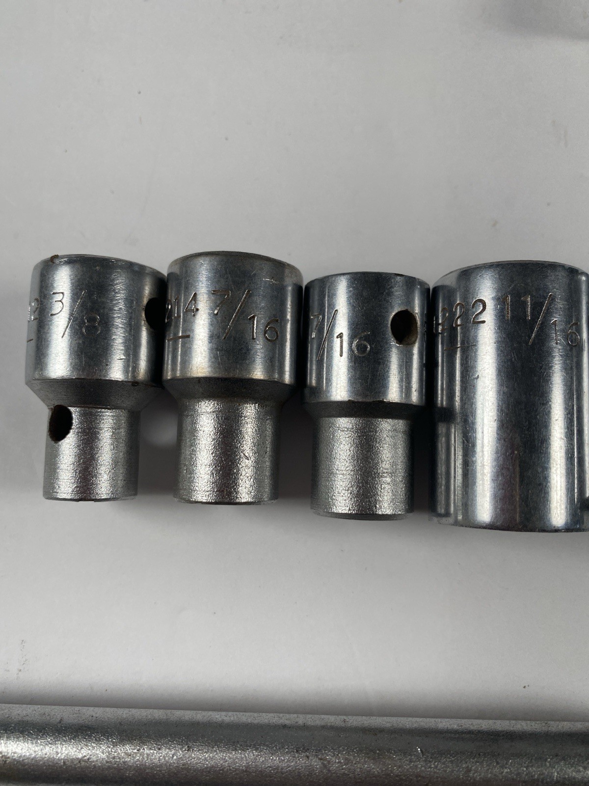 Vintage Fairmount USA Socket Set Lot 21 Pc Deep Std Handles SAE