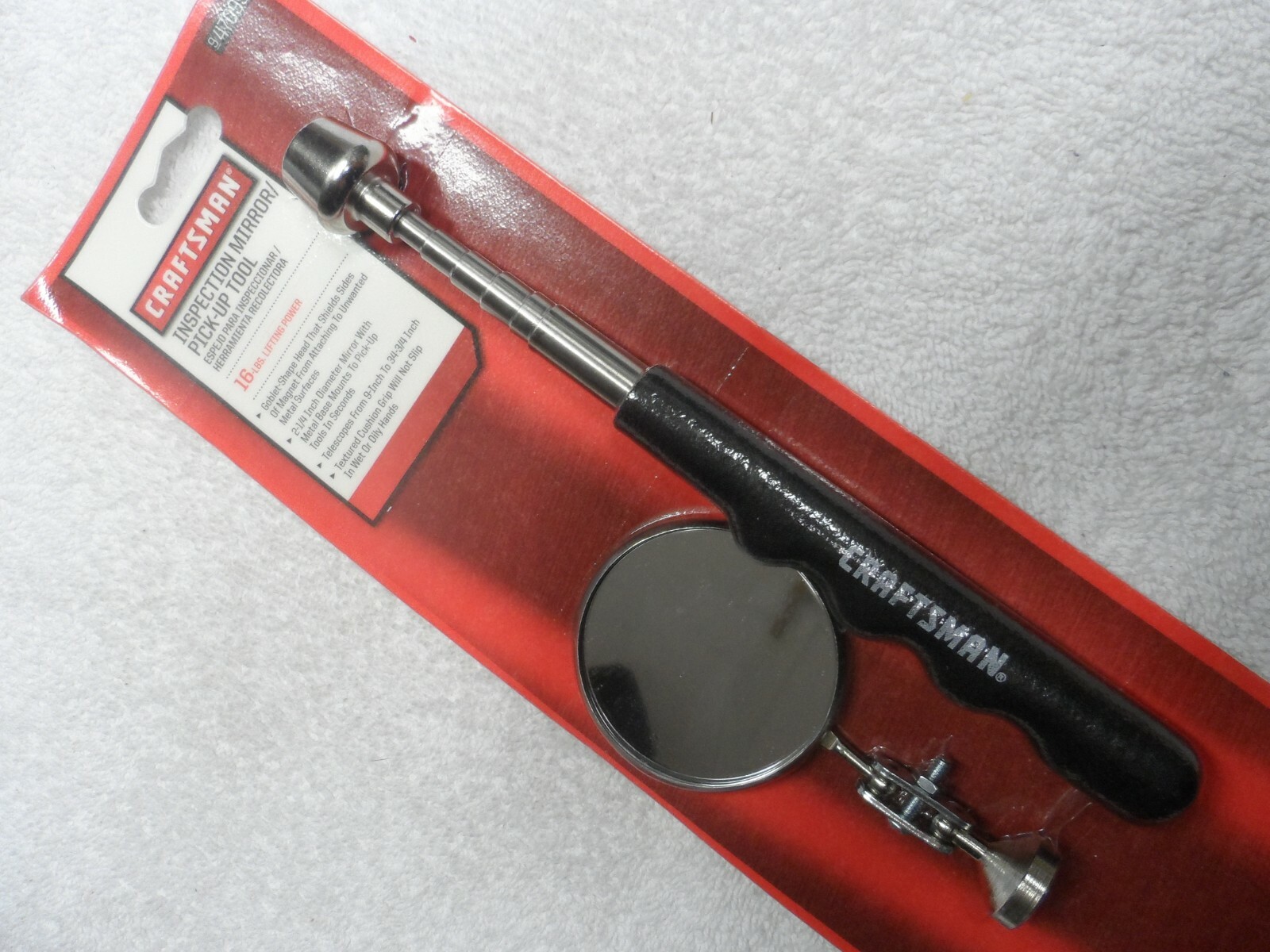 Craftsman Magnetic Pick Up Tool and Inspection Mirror, made USA – Part # 47095