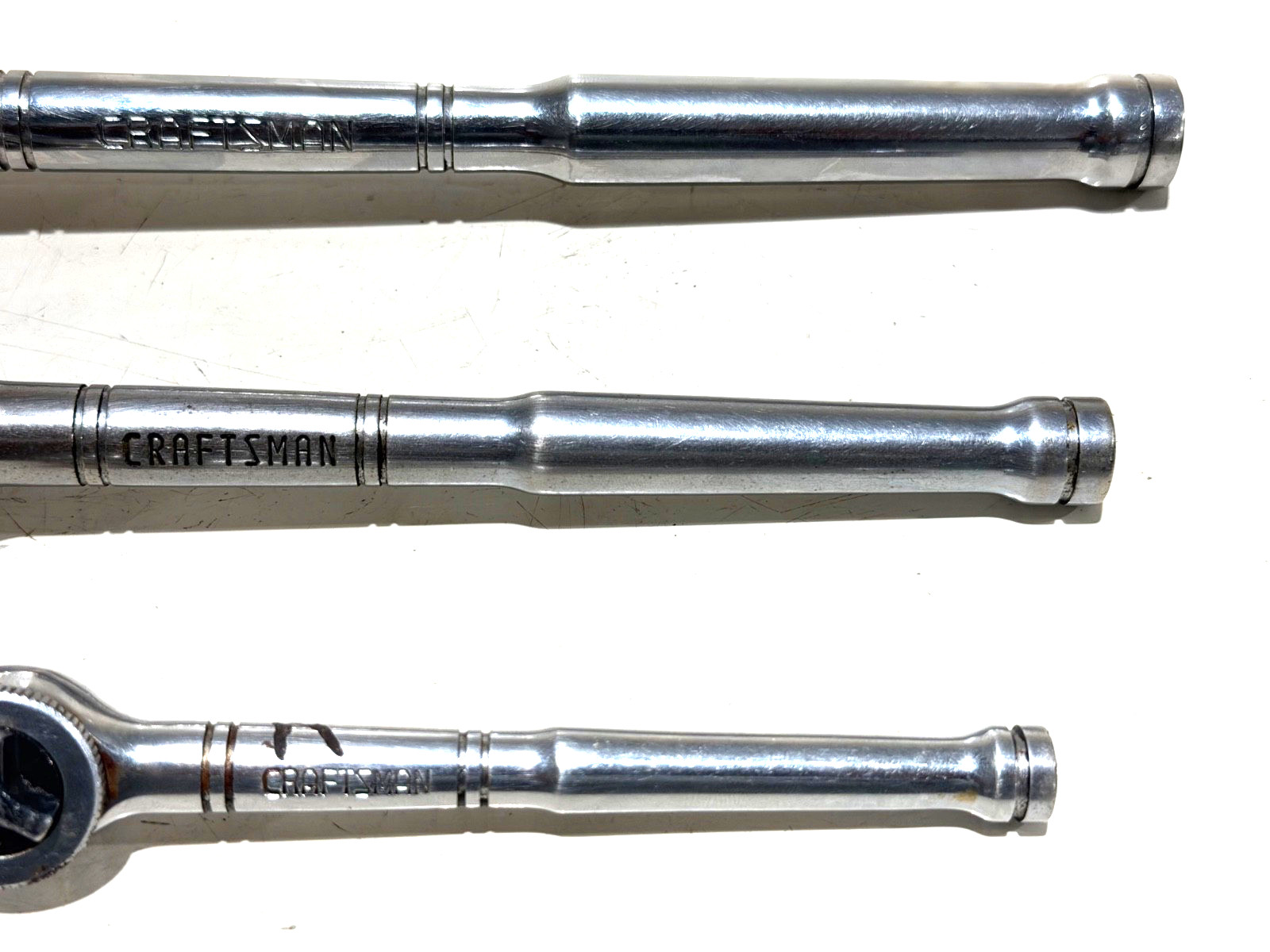 CRAFTSMAN 3-pc. TRI-WING ROUND HEAD RATCHET SET, THUMB WHEEL, 1/4” 3/8” 1/2”