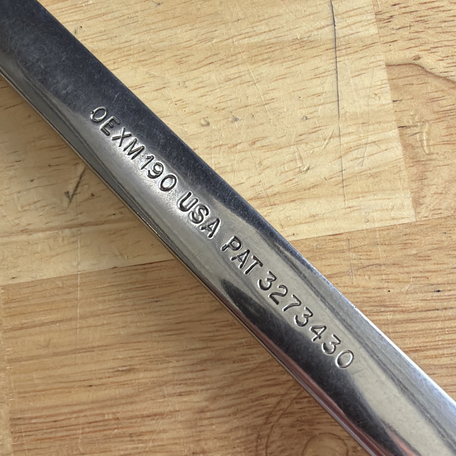 Snap On Tools 19mm Combination Wrench 12 Point OEXM190 Vtg Made in USA