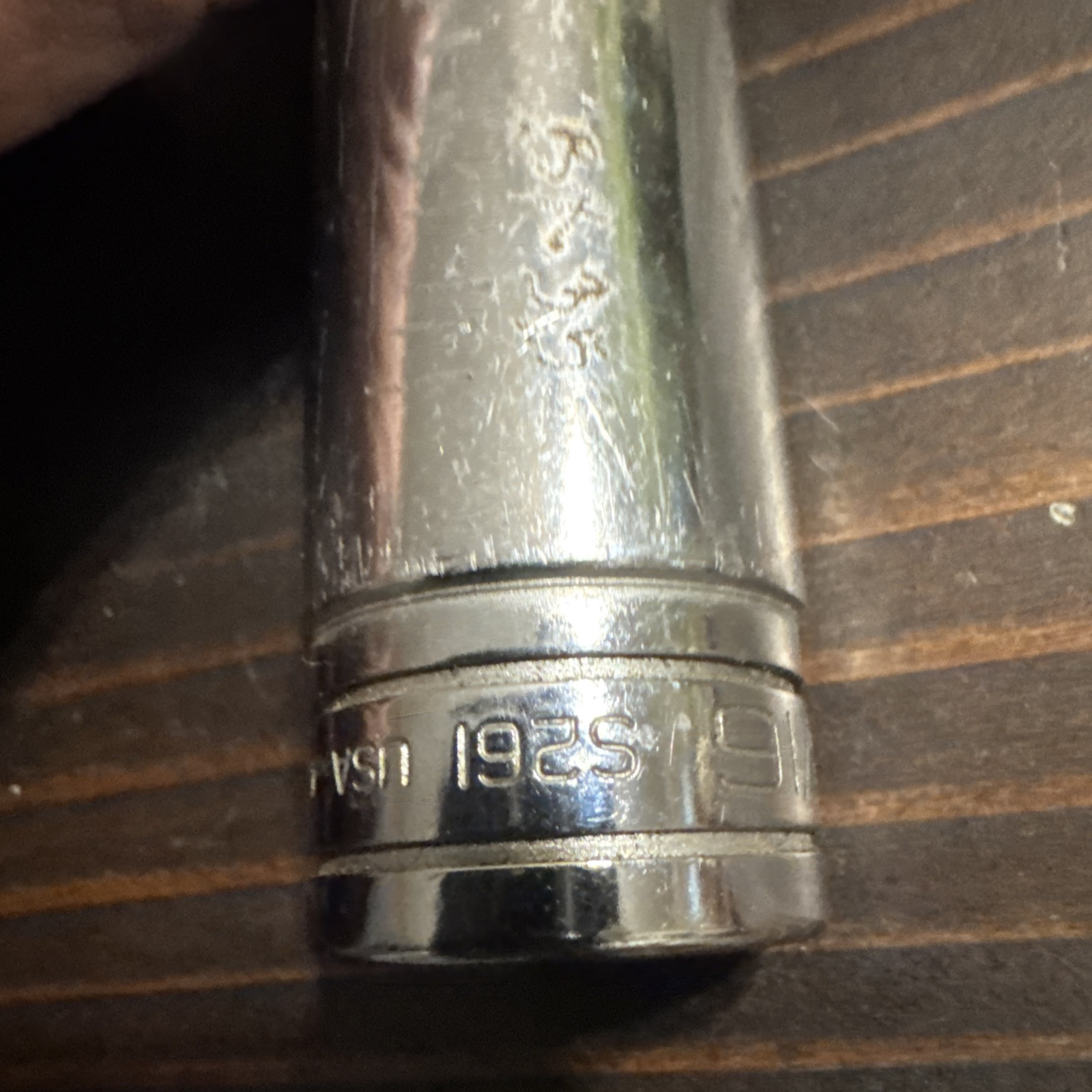 Snap On 13/16″ 1/2″ Dr. 12 Pt. Deep #S261 Chrome Socket USA MADE