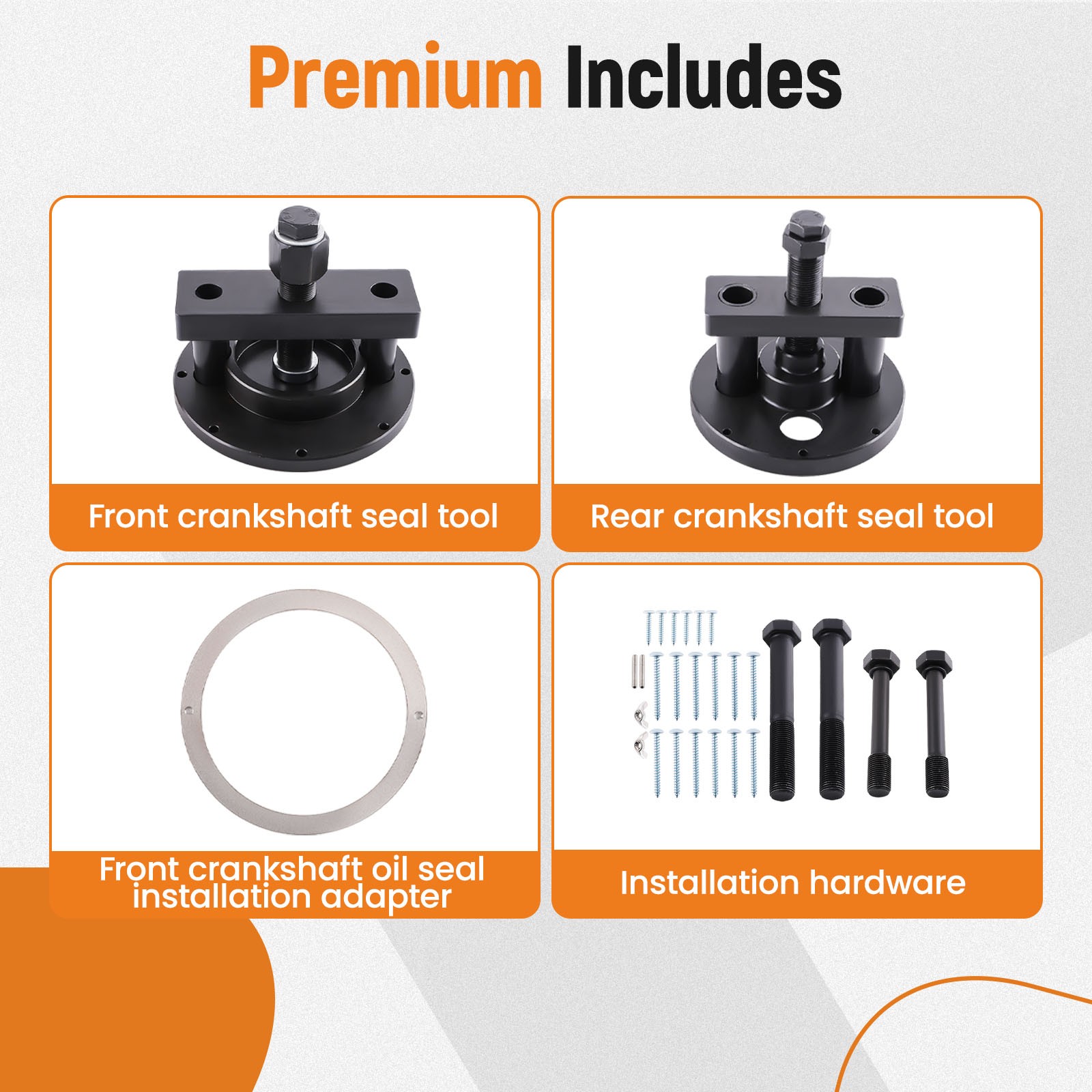 Crankshaft Seal Removal Tool Kit for Detroit Diesel DD13 DD15 Professional Set