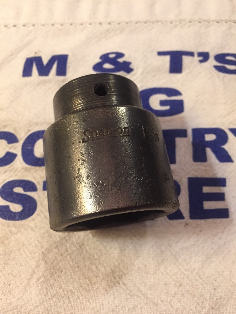 Vintage Snap-on 5/8″ Drive 1-5/16″ 6-point Shallow Impact Socket IM421 USA