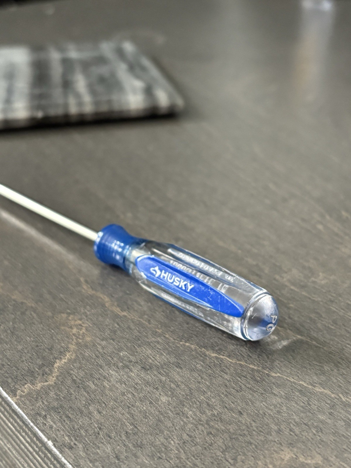 Husky #0 Phillips Screwdriver Clear Blue Handle 1000014615 Lifetime Warranty
