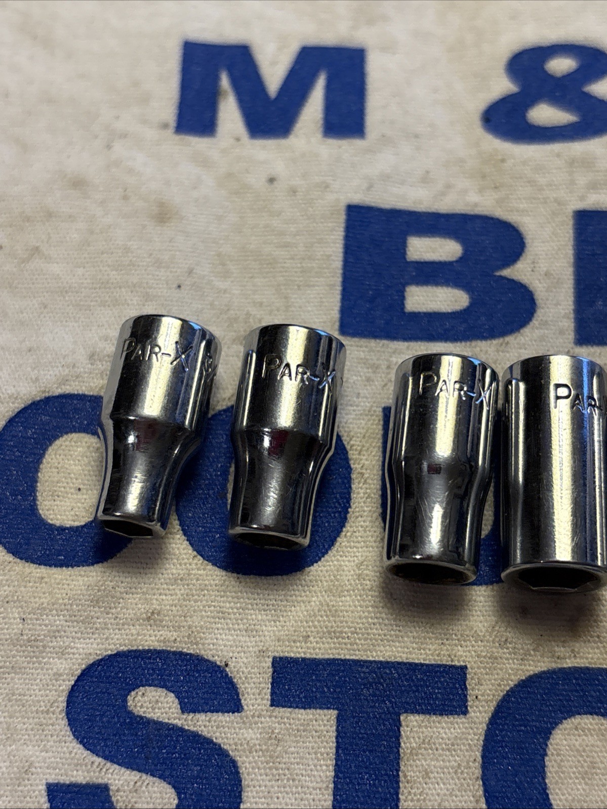 Par-X USA 1/4″ Drive 8pc SAE 6pt Socket Set 3/16″ to 1/2″ (no 5/16)