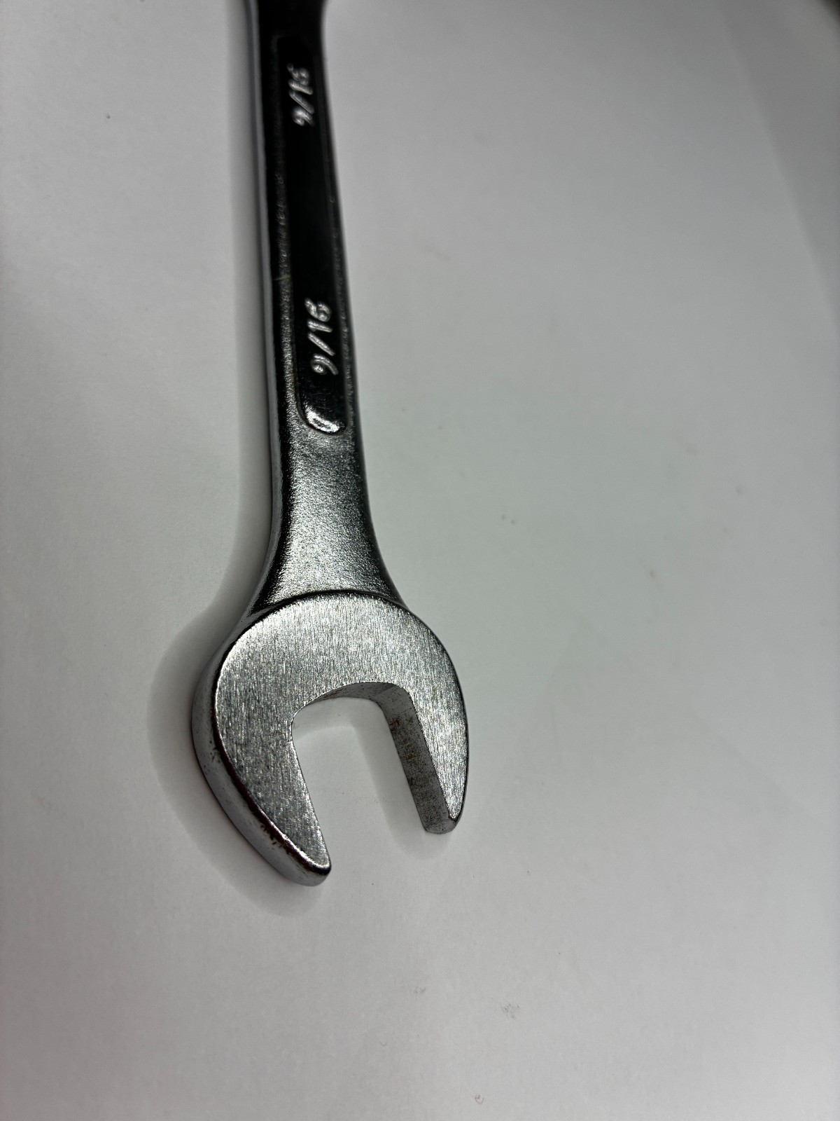 9/16 Combination Wrench SAE Drop Forged China Open Box End