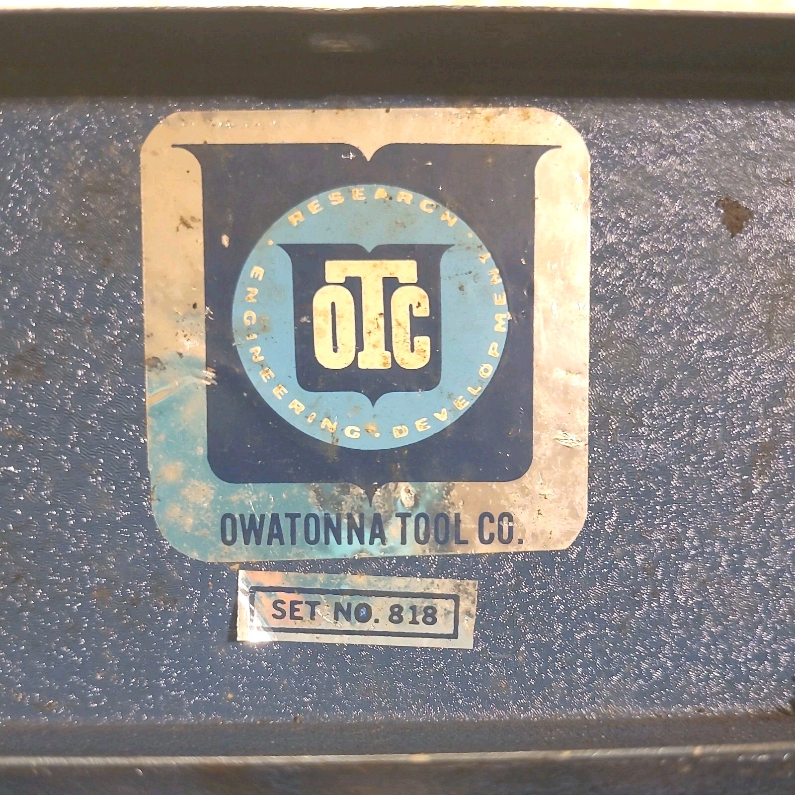 Vintage OTC 818 Bushing Driver Set Metal Tool Box Owatonna Tool Co USA MADE