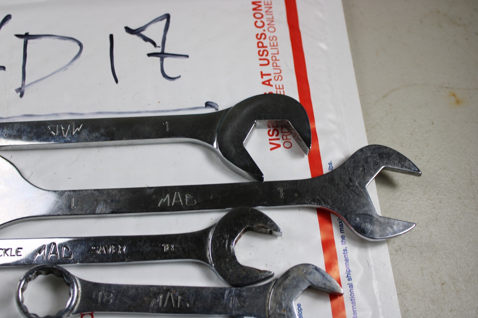MAC Metric and sae short open end box end 12 pt Line/Flare Nut Wrenches Lot Of 7