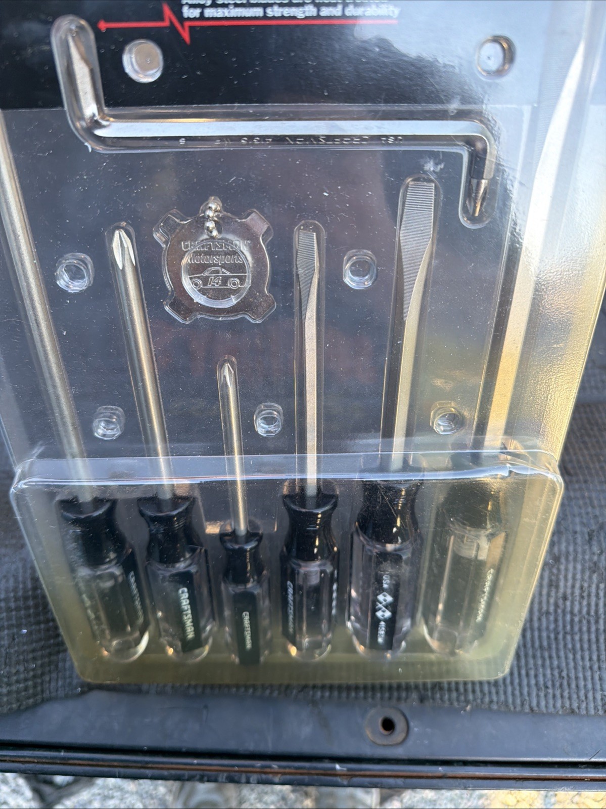 **RARE** Sears Craftsman USA NOS 16pc Motorsports NASCAR Screwdriver Set 41412 5