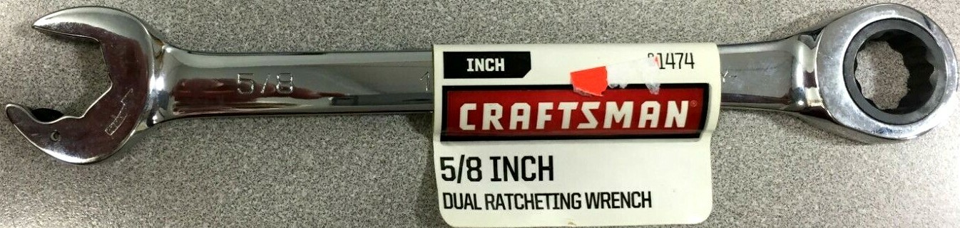 NEW Craftsman 0091474 5/8 inch x 5/8 in. L 12 Point SAE Combination Wrench