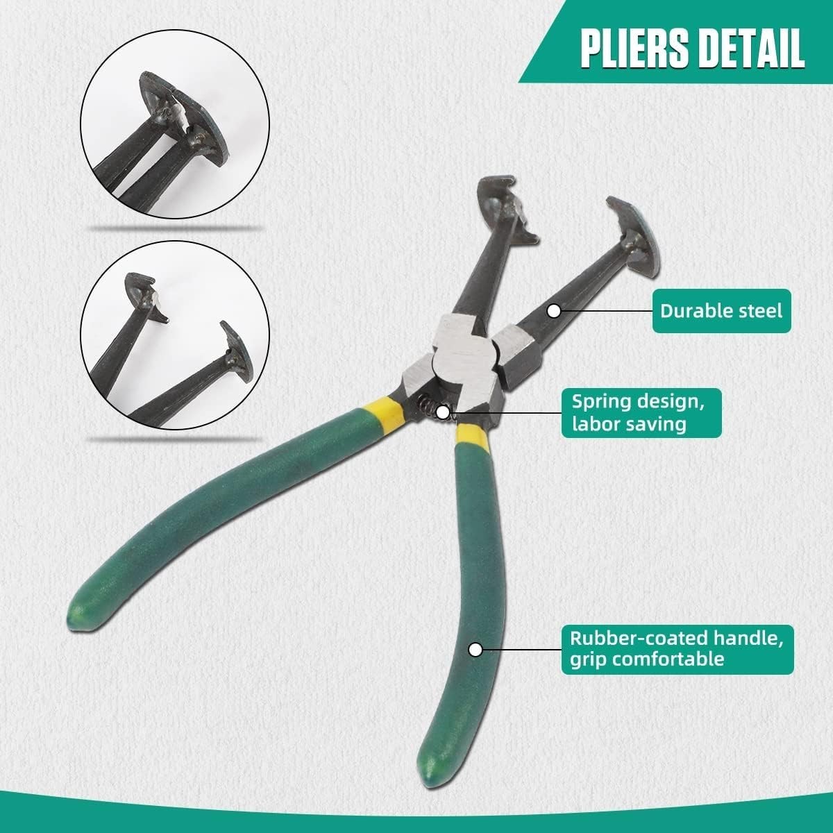 Piston Ring Compressor Tool Set for Cylinder Installation with 14 Rings Included