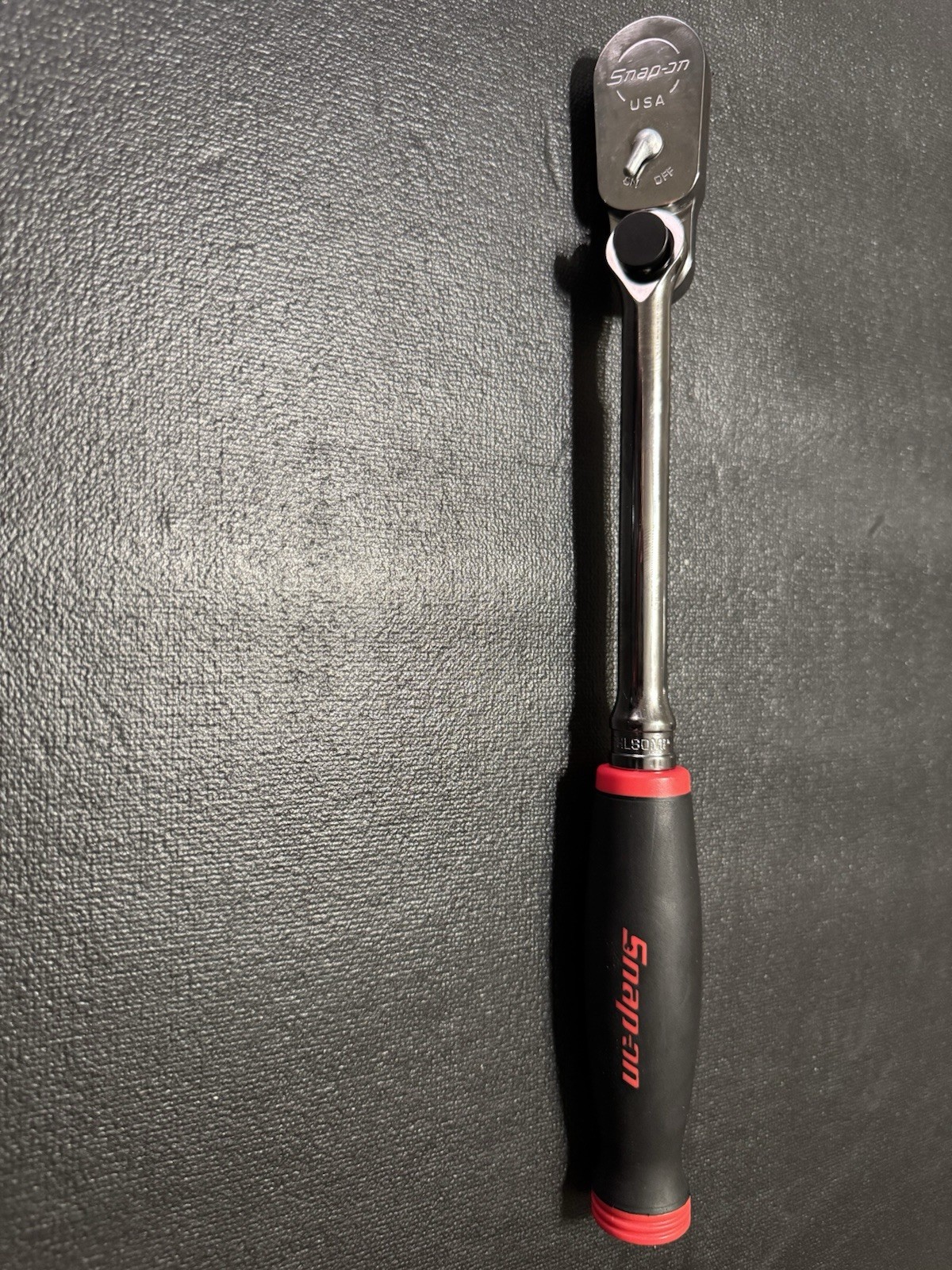 NEW RED 3/8″ Drive Soft Grip Multiposition Head Long Handle Ratchet FHL80MP