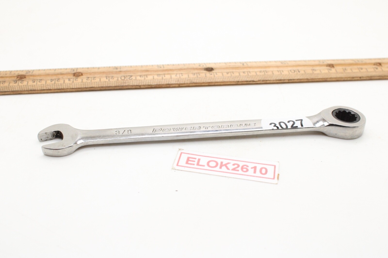 Power Torque GM6531 3/8″ 12 Point SAE Ratcheting Combination Wrench Chrome