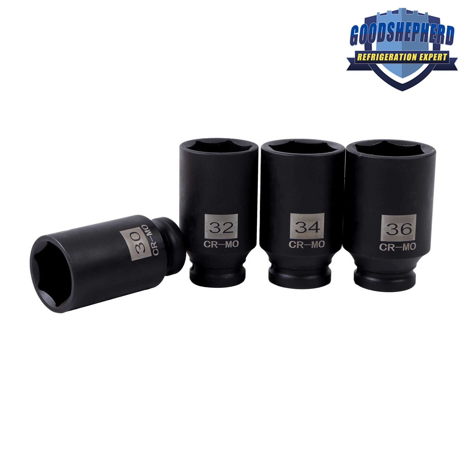 1/2″ Drive Deep Spindle Axle Nut Socket Set Metric 30mm 32mm 34mm 36mm 12 point