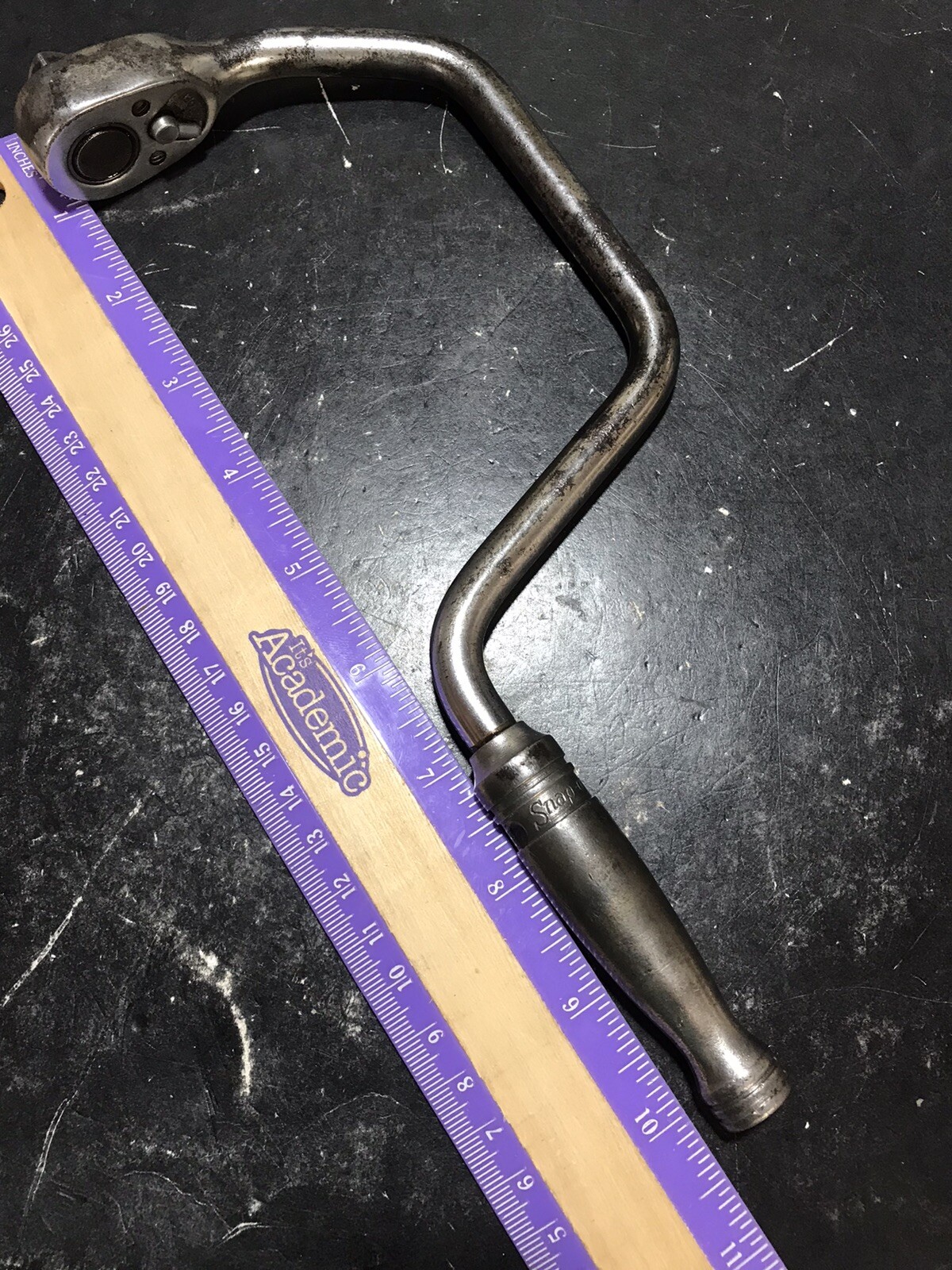 SNAP-ON TOOLS RS4LB 3/8 DRIVE SPEEDER RATCHET 1960s WORKS PERFECT USED