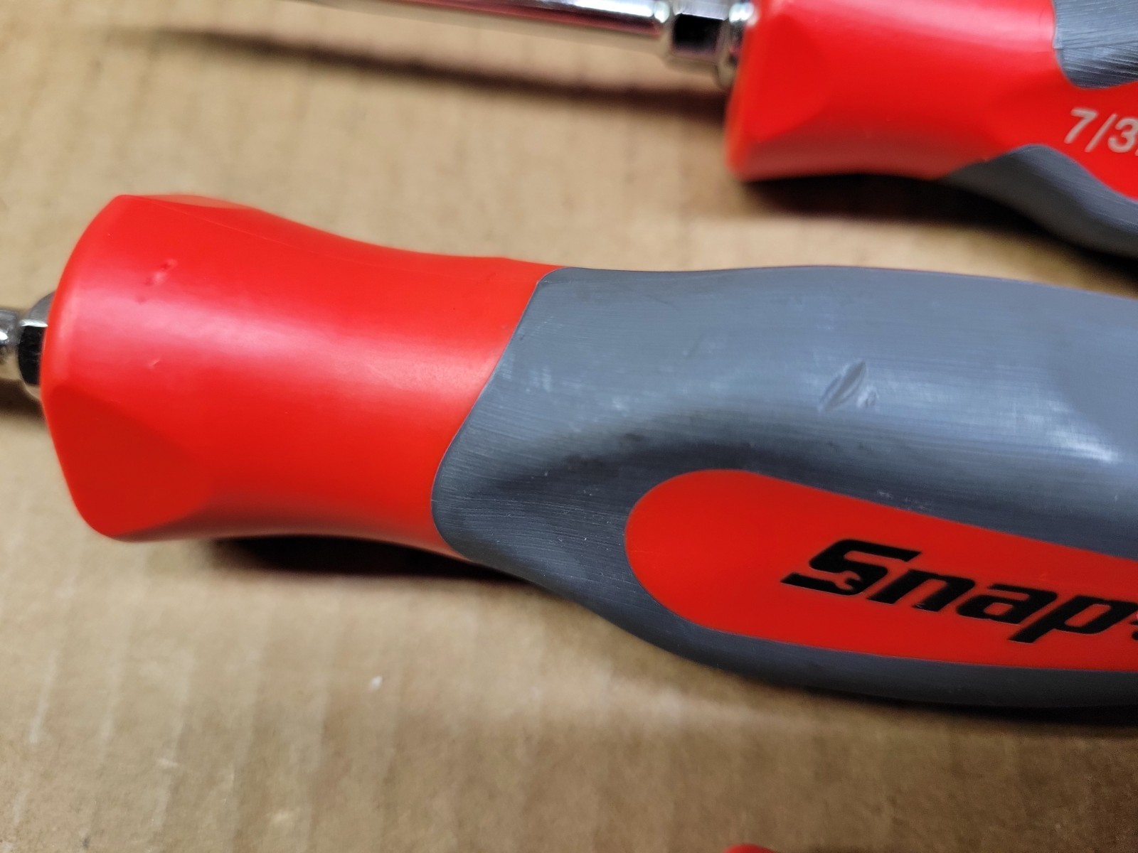 Snap-On USA 6-Piece Red / Gray Hard Handle Screwdriver Set /Lot