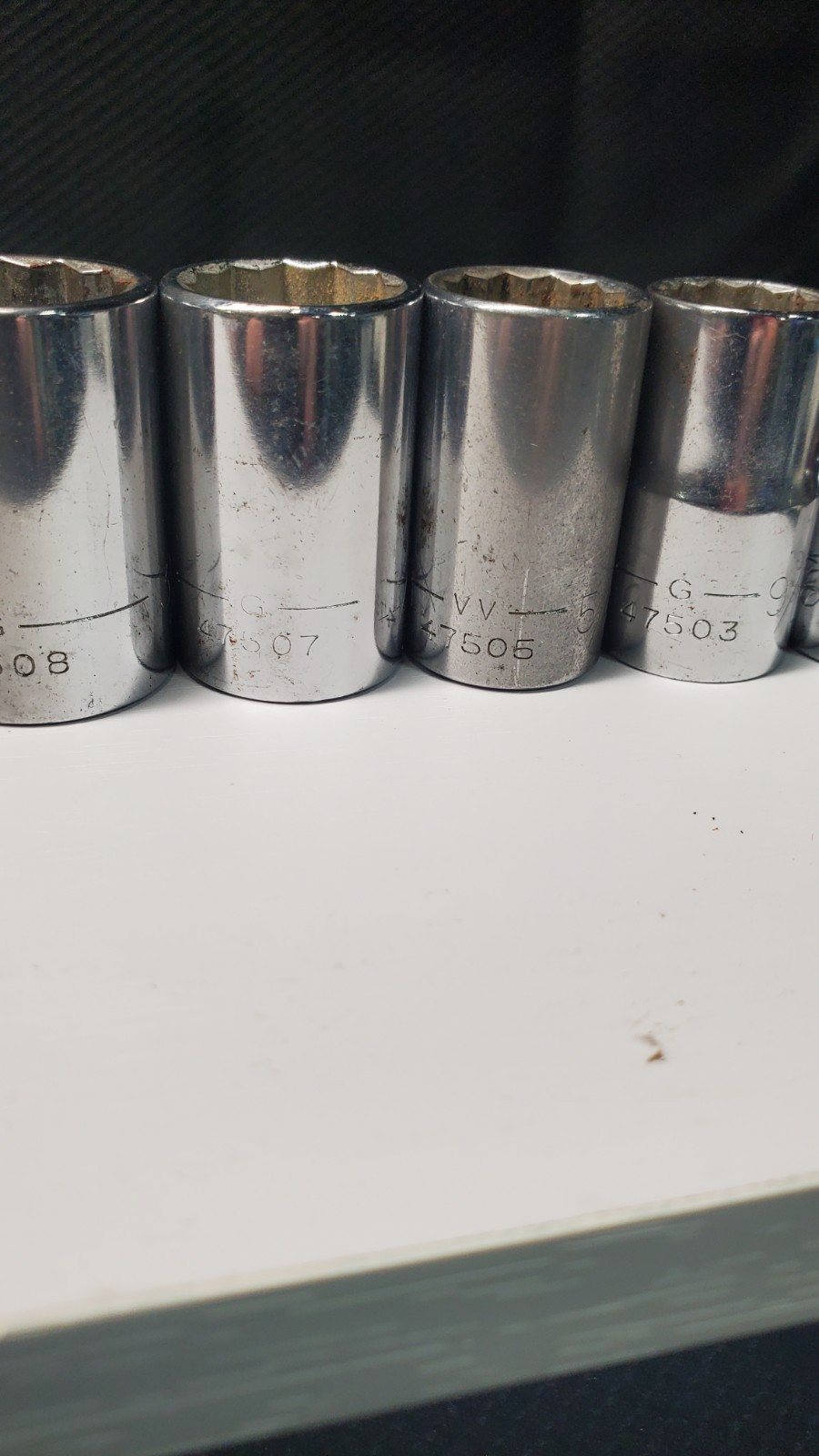 Vintage Craftsman USA 1/2″ Drive 12-Point Deep Socket Set 10 Pc V VV G Series