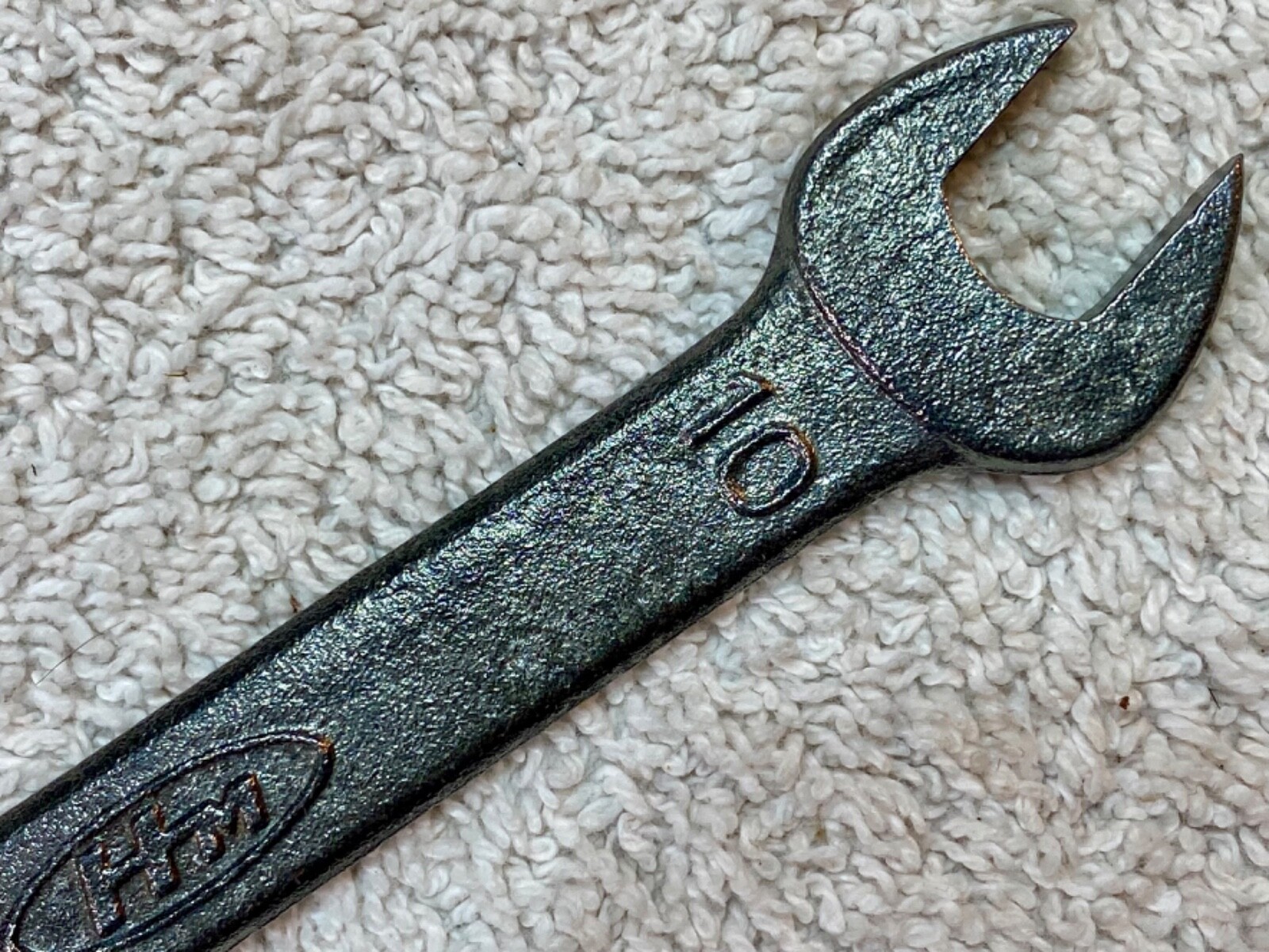 Vintage RK Honda Motors 10mm x 12mm Open-End Wrench No. 1211, Made in Japan