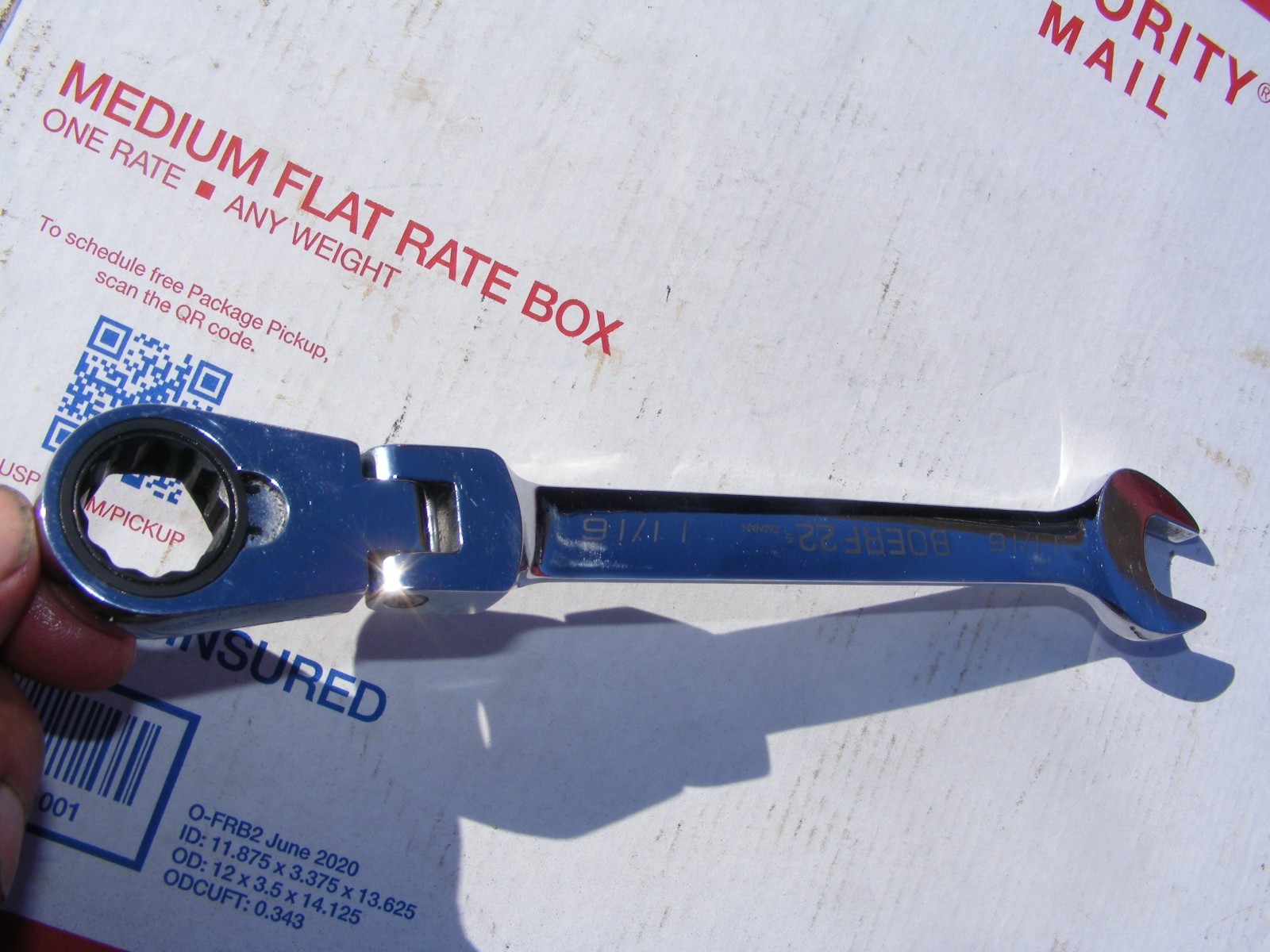 blue-point ratcheting flex head wrench boerf 22
