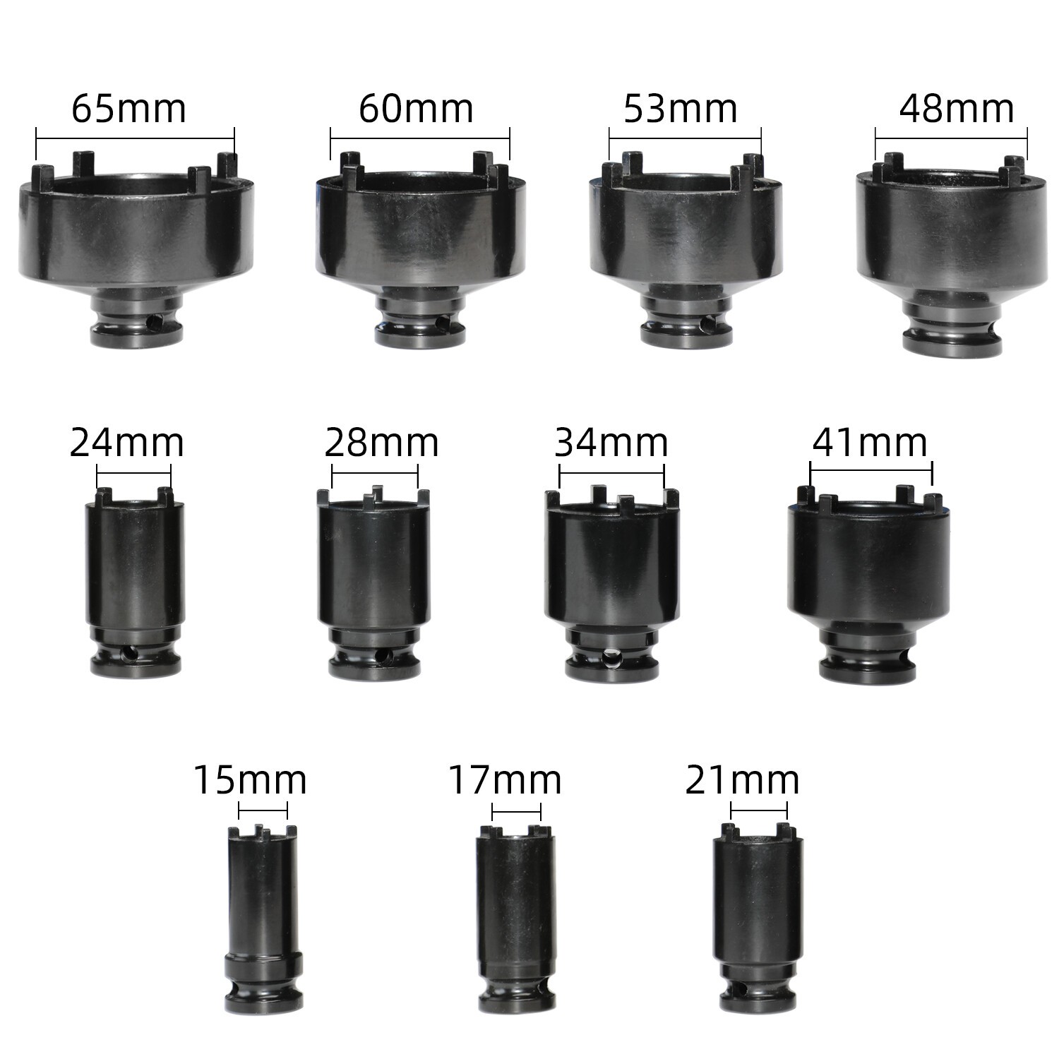 15/17/21/24/28/34/41/48/53/60/65mm Hub Bearing Nut Socket for Chevrolet Dodge