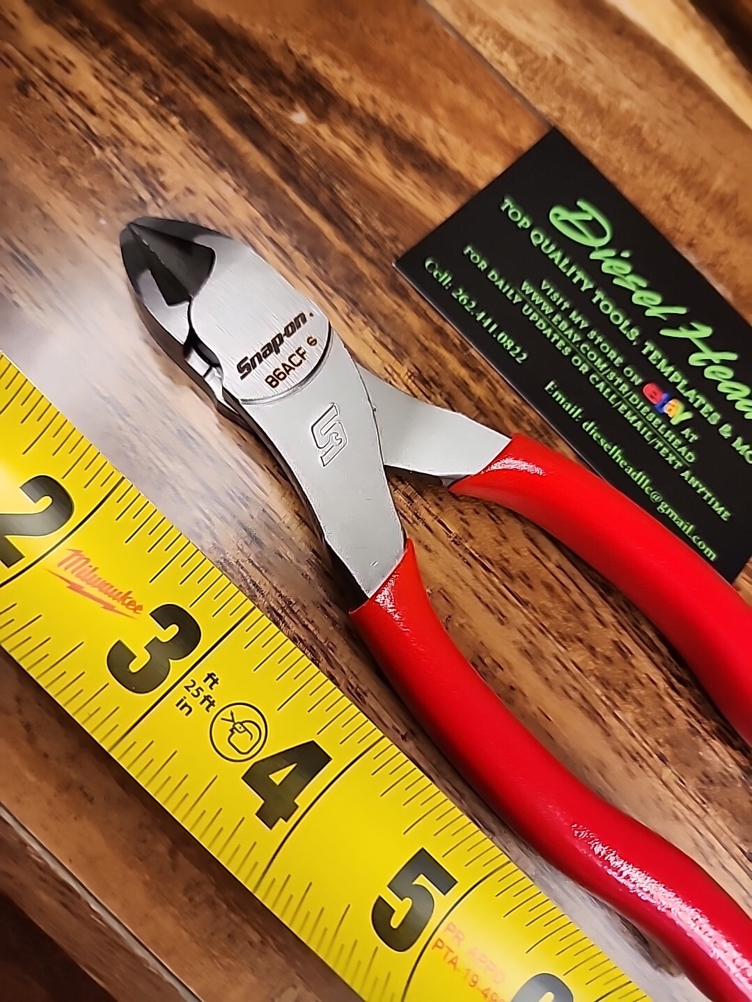 *NEW* Snap On 86ACF RED 6″ VectorEdge Diagonal Cutter FREE SHIPPING